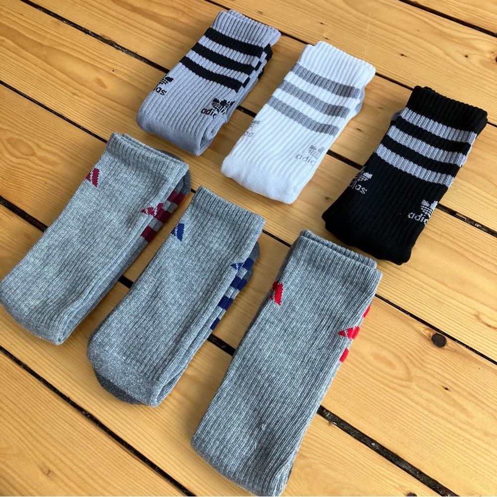 adidas Crew Socks - 6 pairs